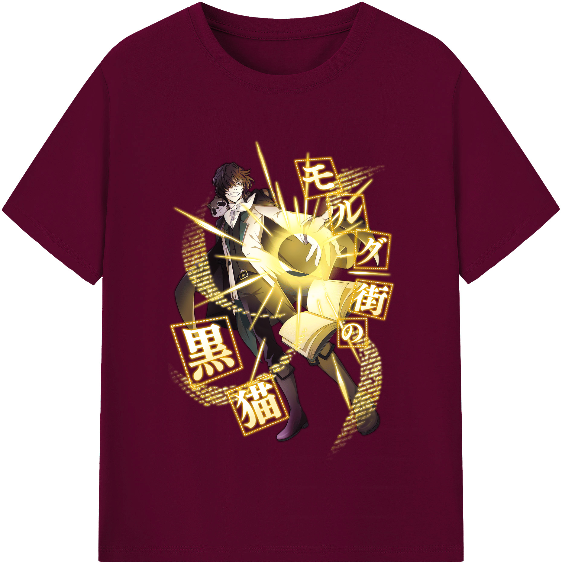 （画像用） 文豪ストレイドッグス Bungo Stray Dogs レディースカジュアルプリントTシャツ（綿100％）